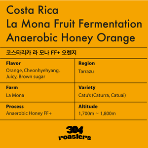 [304커피로스터스] 코스타리카 라 모나 FF+ 오렌지